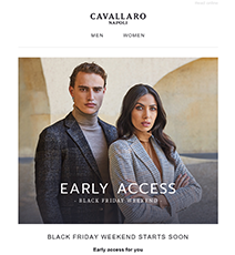 Black Friday mailing Cavallaro preview