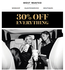 Black Friday mailing Most Wanted preview